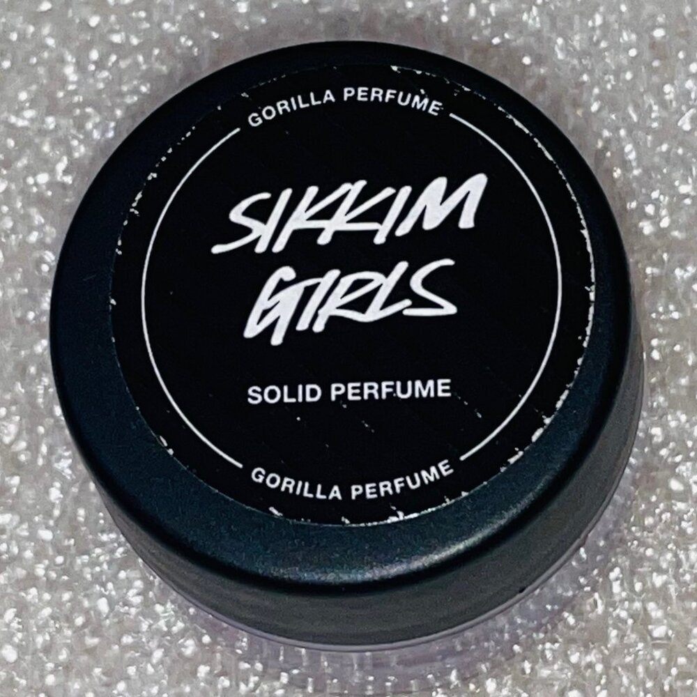 Lush Sikkim Girls solid perfume jar NEW rare / see photos